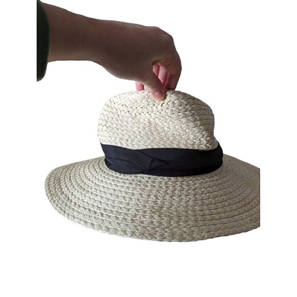 Torrid Paper Straw Wide Brim Hat Size M/L - Picture 2 of 7